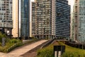 A Mexicana, Santa Fe, Mexico City: June 9, 2020. Office and apartment buildings