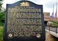 Mexicans in minnesota historical marker Royalty Free Stock Photo