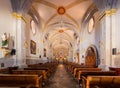 Interior view of the San Francisco Catholic church