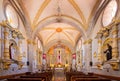 Interior view of the San Francisco Catholic church