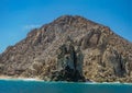 Rock at west end of Playa de los Amantes, Cabo San Lucas, Mexico Royalty Free Stock Photo