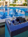 Mexico, Cancun, American poolside bar