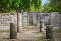 Mexico, Cancun. Chichen ItzÃÂ¡, Ruins of the Warriors temple. Originally created with One Thousand columns