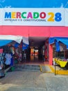 Mexico, Cancun, entrance to market 28