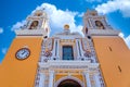 Mexico, Cholula, Our lady of Remedies catholic church built on top of pyramid in Puebla state Royalty Free Stock Photo