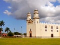 Mexico church cathedral Merida colonial architecture Royalty Free Stock Photo