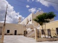 Mexico church cathedral Merida colonial architecture Royalty Free Stock Photo