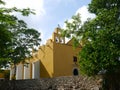 Mexico church cathedral Merida colonial Royalty Free Stock Photo