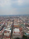 Mexico City from above: Vertical view from the Latin American Tower Royalty Free Stock Photo