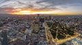 Mexico city aerial view panorama Royalty Free Stock Photo