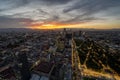 Mexico city aerial view panorama Royalty Free Stock Photo