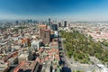 Mexico City aerial view Royalty Free Stock Photo