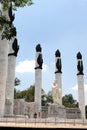 Mexico City, Mexico - August 9, 2023: Monumento a los NiÃ±os Heroes a mausoleum in Chapultepec dedicated to Mexican fighters