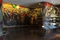 Mexico City, Mexico - August 9, 2023: Mural From Porfirismo to the Revolution by David Alfaro Siqueiros in Chapultepec Castle Royalty Free Stock Photo