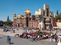 Mexico City, Mexico, Basilica of Our Lady of Guadalupe on a Sunny Day Royalty Free Stock Photo