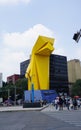 Mexico city caballito sculpture