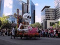 Mexico City, CDMX / Mexico - 29 10 2016: Day of the Dead Parade in Avenida Reforma with original characters from the James Bond `S Royalty Free Stock Photo