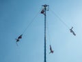 Danza de los Voladores Dance of the Flyers, Palo Volador flying pole, ceremony, ritual Royalty Free Stock Photo