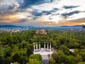 Mexico City - Chapultepec panoramic view - sunset Royalty Free Stock Photo