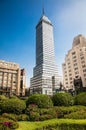 Torre Latinoamericana on Juarez avenue in Zocalo, Mexico City, Royalty Free Stock Photo