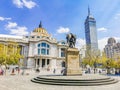 Palace of fine arts Torre Latinoamericana skyscraper Mexico City Royalty Free Stock Photo