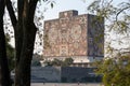 MEXICO CITY, MEXICO - Jan 08, 2020: Central Library of UNAM (National Autonomous University of Mexico Royalty Free Stock Photo