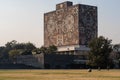 MEXICO CITY, MEXICO - Jan 08, 2020: Central Library of UNAM (National Autonomous University of Mexico Royalty Free Stock Photo