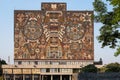 MEXICO CITY, MEXICO - Jan 08, 2020: Central Library of UNAM (National Autonomous University of Mexico Royalty Free Stock Photo