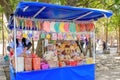 A street-side establishment in Mexico specializes in vending traditional Mexican candies and