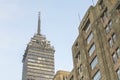 The Torre Latinoamericana a skyscraper in downtown Mexico City Royalty Free Stock Photo