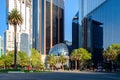 The Stock Exchange and a view of Paseo de la Reforma in Mexico City Royalty Free Stock Photo