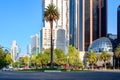 The Stock Exchange and a view of Paseo de la Reforma in Mexico City Royalty Free Stock Photo