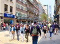 Street scene in the historic center of Mexico City Royalty Free Stock Photo