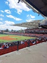 Mexico City, Mexico - Jun 04 2023: Mexican baseball stadium home of the Diablos Rojos team in the country\'s capital Royalty Free Stock Photo