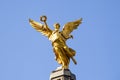 Independence angel statue located in Paseo de la Reforma avenue. This is one of the icons of Mexico City Royalty Free Stock Photo