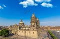 Mexico City, Metropolitan Cathedral of the Assumption of Blessed Virgin Mary into Heavens Ã¢â¬â a landmark Mexican cathedral on the Royalty Free Stock Photo