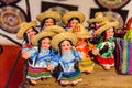 Souvenir shop with the traditional Mexican objects Royalty Free Stock Photo