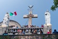 Statues of the Archangels Gabriel and Uriel in Mexico City Royalty Free Stock Photo