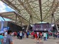 Mexico City, Mexico - Jun 04 2023: Mexican baseball stadium home of the Diablos Rojos team in the country\'s capital Royalty Free Stock Photo