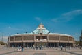 Mexico City, Mexico - June 19, 2013: Modern Basilica of Our Mary of Guadalupe 1974. Basilica is one of most important pilgrimage