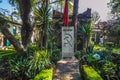 MEXICO CITY, MEXICO - November, 21, 2013: Leon Trotsky tomb in his House Museum