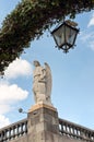 Statue of the Archangel Rafael in Mexico City