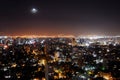 Mexico City by night Royalty Free Stock Photo