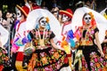 Mexico City, Mexico - October 27, 2018. Celebration of Day of Dead parade