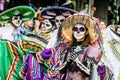 Mexico City, Mexico - October 27, 2018. Celebration of Day of Dead parade Royalty Free Stock Photo