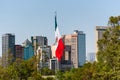Mexican Flag Mexico City - Panoramic view