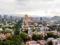 Mexico City panoramic view - Polanco Moliere and Antara Royalty Free Stock Photo