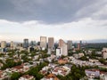 Mexico City panoramic view - Polanco Reforma Royalty Free Stock Photo