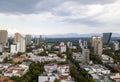 Mexico City panoramic view - Polanco Reforma Royalty Free Stock Photo