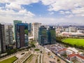 Mexico City - Santa Fe aerial view Royalty Free Stock Photo